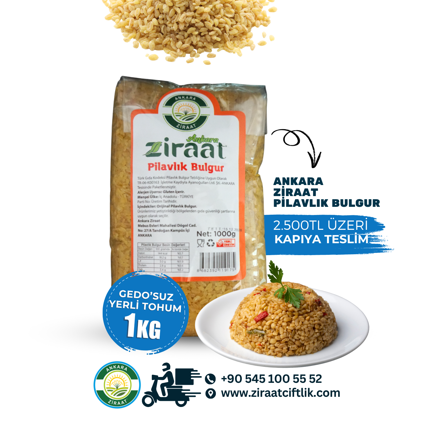 Ankara Ziraat Pilavlık Bulgur